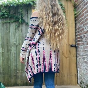 100% COTTON Flying Tomato Aztec Cardigan Women’s Size XL